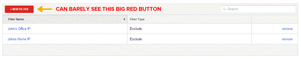 analytics filter